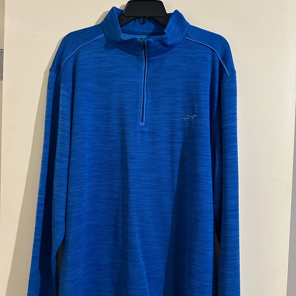 Greg Norman Collection Blue Play Dry Pullover